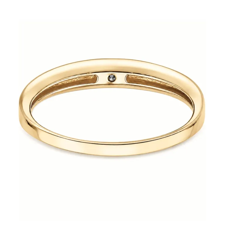 lab grown Diamant Solitärring aus vergoldetem Sterlingsilber