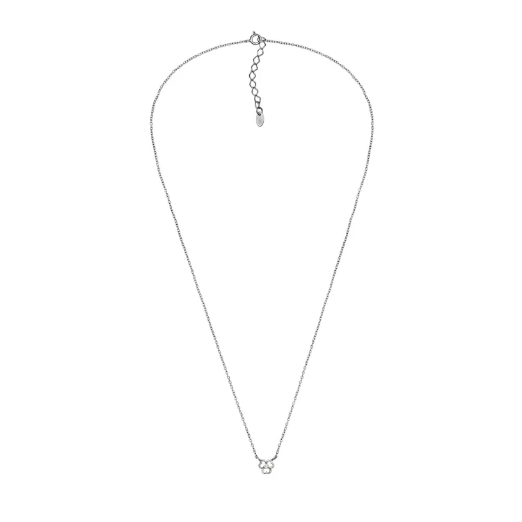 45 cm Halskette mit Anhänger aus Silber 0,035 ct