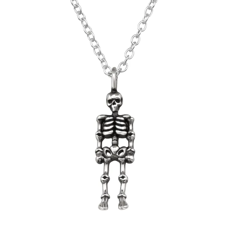 Skelett Halskette aus Silber - Little Ones
