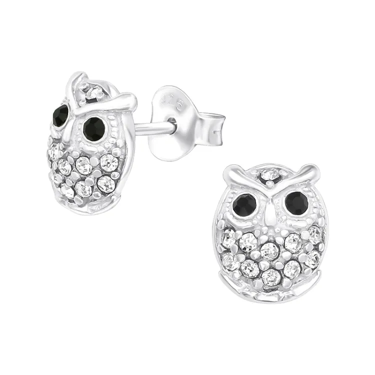 Eule Ohrringe in Silber - Little Ones