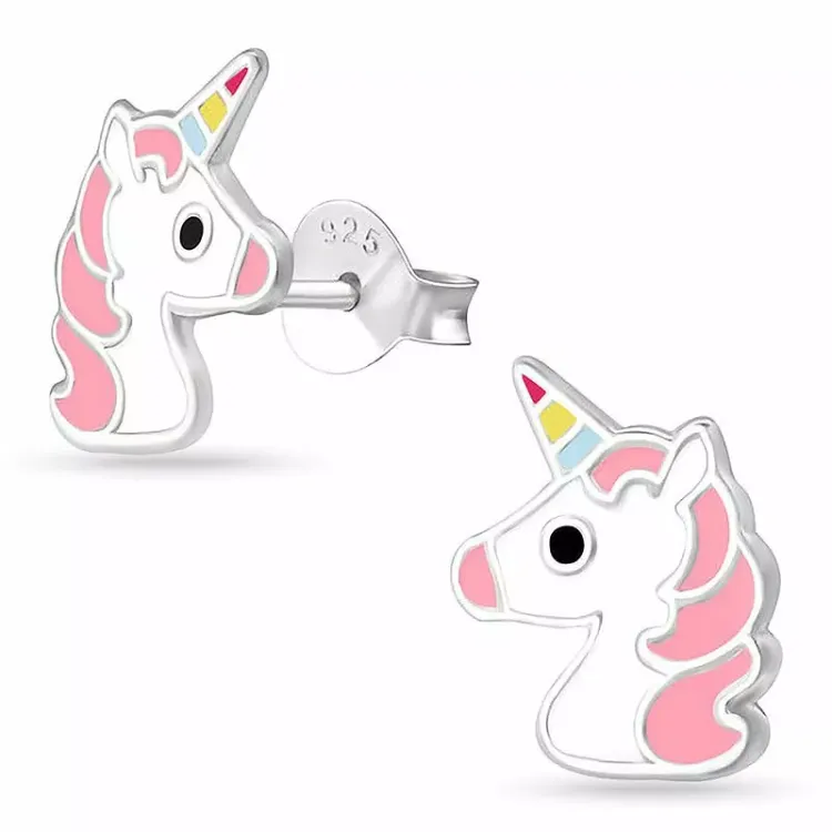 Einhorn Ohrstecker in Silber - Little Ones