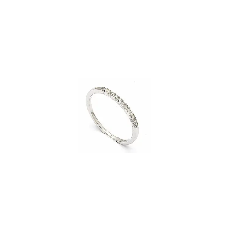 Eng diamantring in 14 karat weißgold 0,099 ct