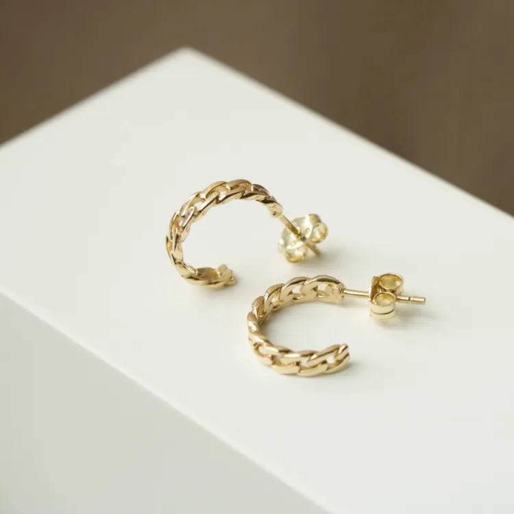 Halbkreolen in 9 Karat Gold - Gold Collection