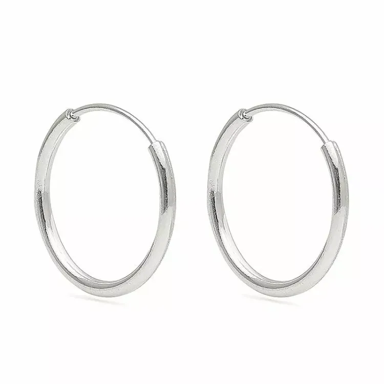 12 mm Kreole in Silber