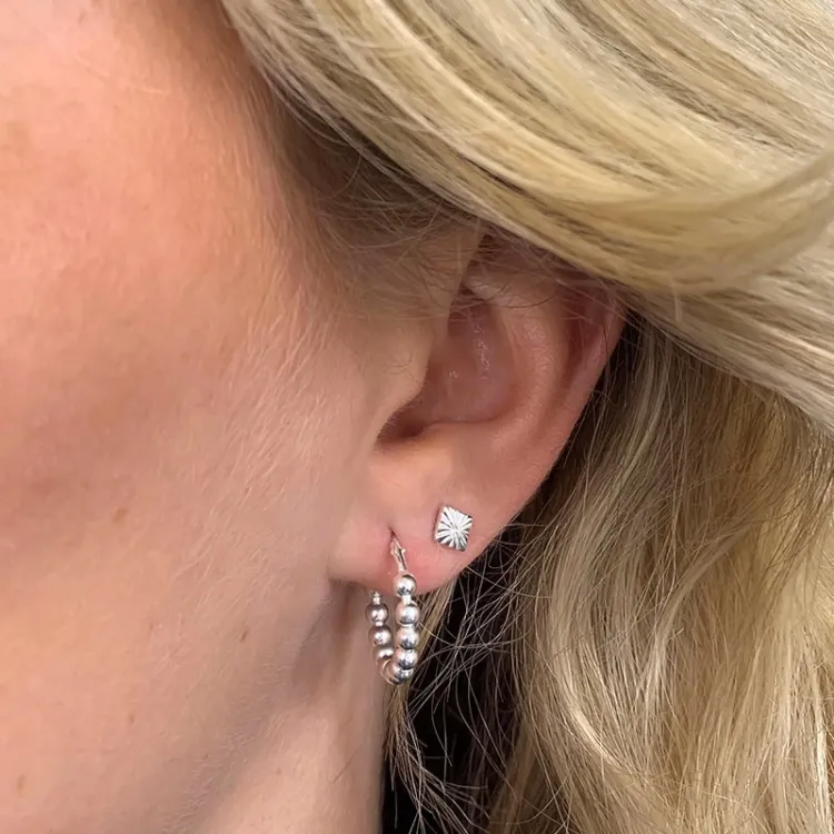 19,5 mm Kreolenohrringe in Silber