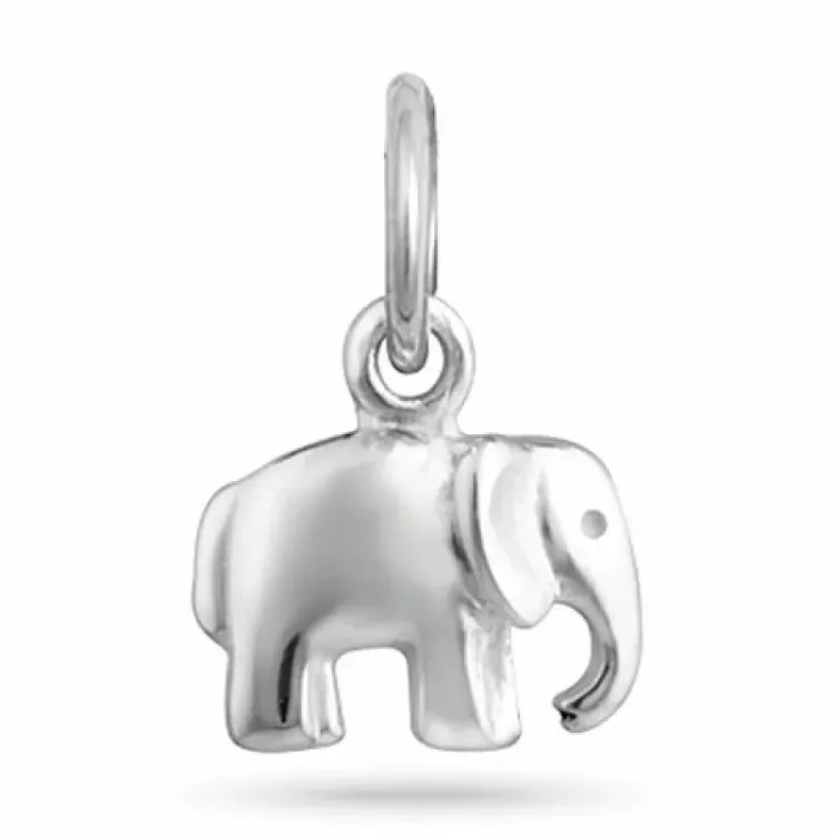 Elefant anhänger aus silber