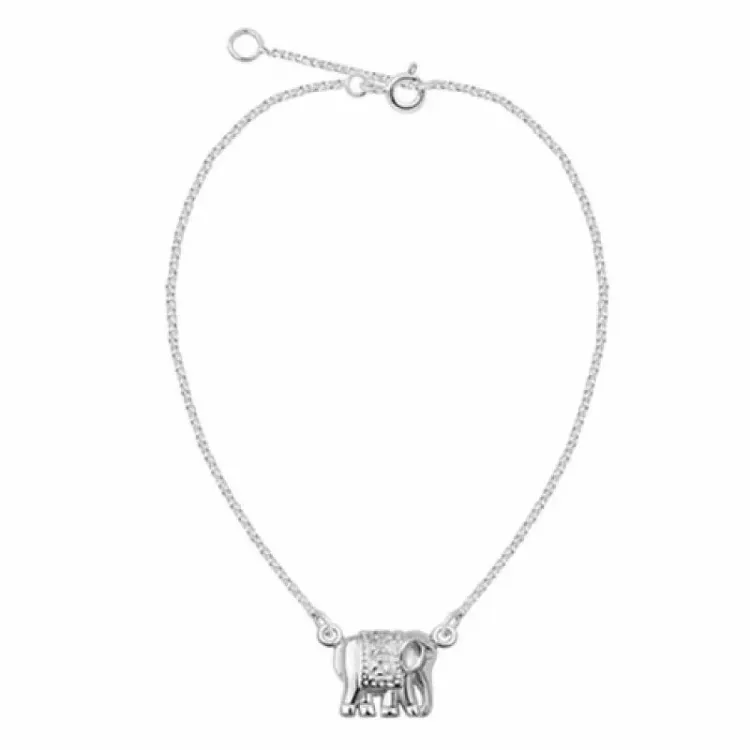 Armband aus Silber und Elefant aus Silber