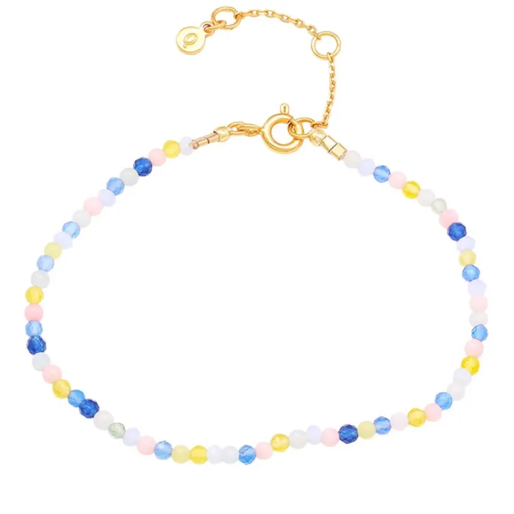Hultquist Paisley Perle Armband in vergoldetem Sterlingsilber