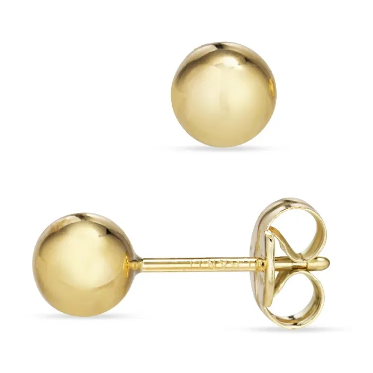 5 mm Kugel Ohrstecker in 9 Karat Gold - Gold Collection