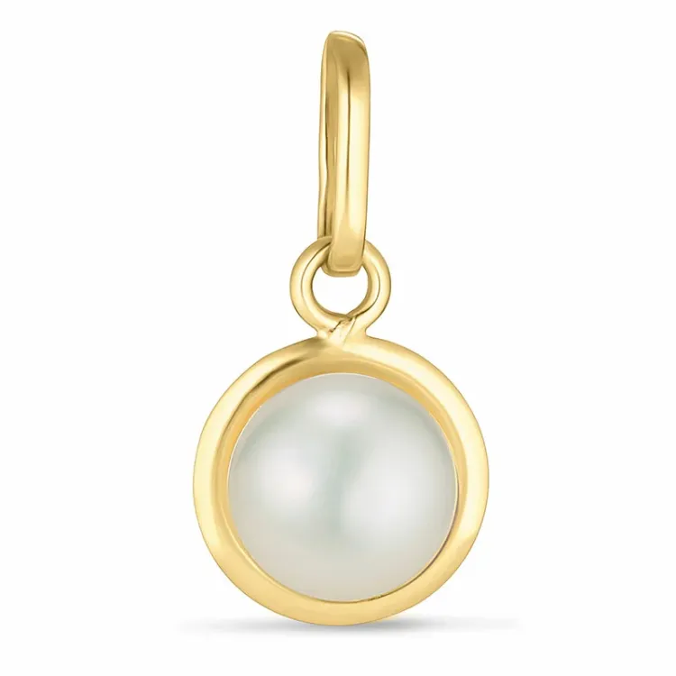 6 mm Perle Anhänger aus 9 Karat Gold - Gold Collection
