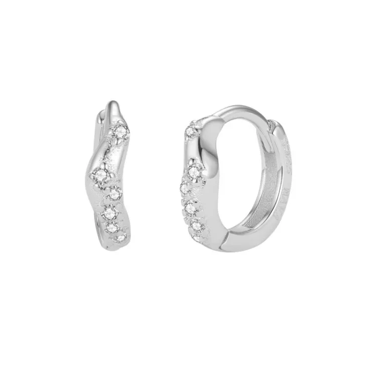 10 mm Nava Ara Kreole in Silber