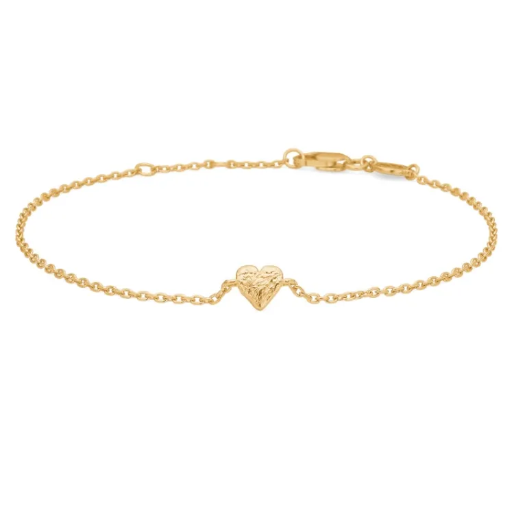 Studio Z Amour Heart Armband in vergoldetem Sterlingsilber