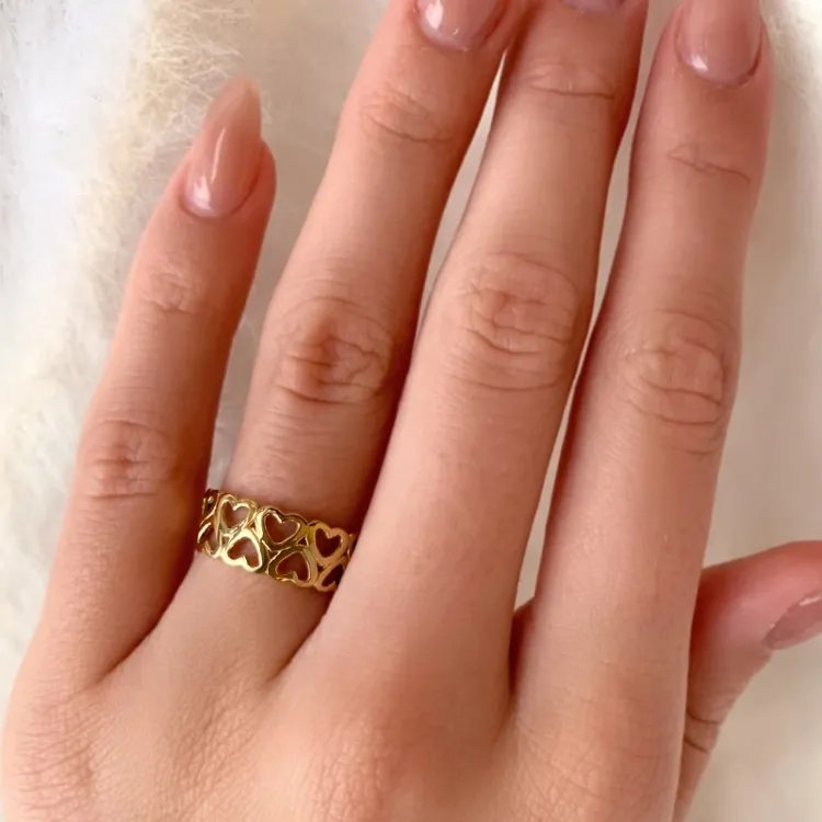 Herz Ring aus 9 Karat Gold - Gold Collection