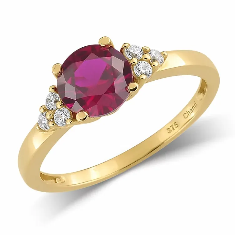 rotem Rubin Ring aus 9 Karat Gold - Gold Collection