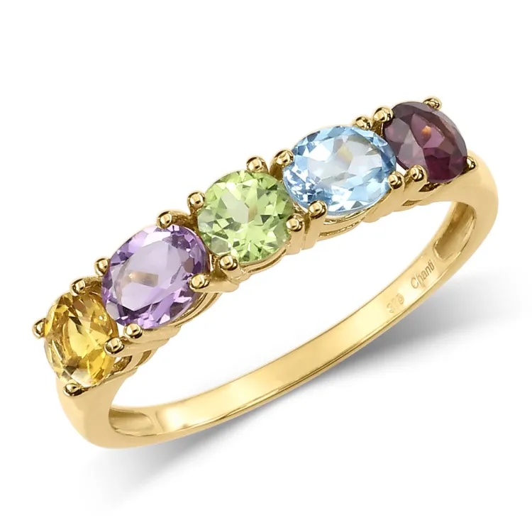 Goldringe: mehrfarbigem Ring aus 8 Karat Gold - Gold Collection