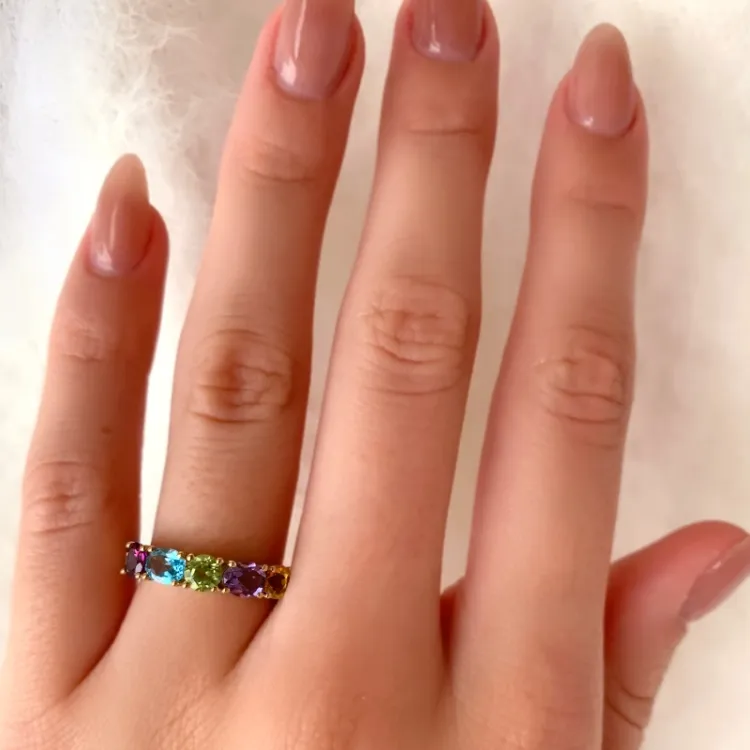 Goldringe: mehrfarbigem Ring aus 8 Karat Gold - Gold Collection