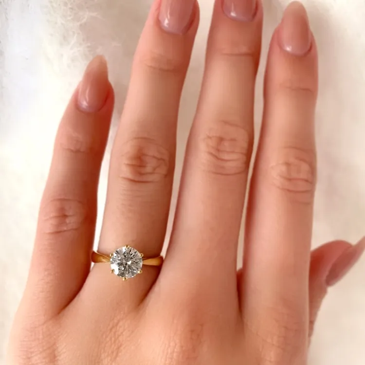 Goldring Solitärring aus 9 Karat Gold - Gold Collection