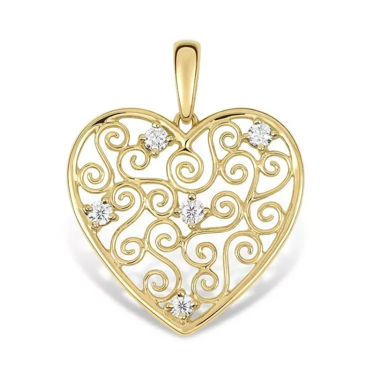 Herz Anhänger aus 9 Karat Gold