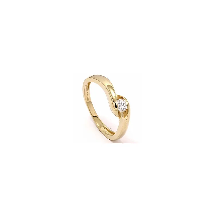 Runder Ring aus 8 Karat Gold
