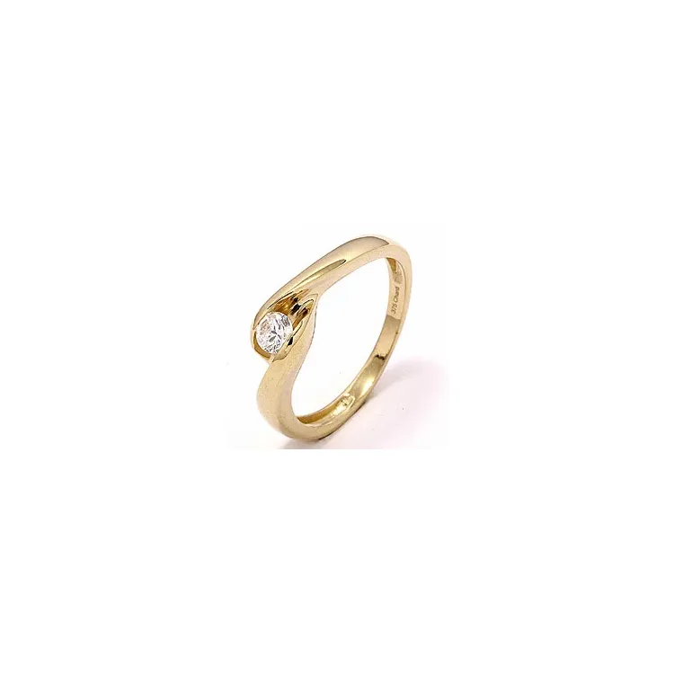 Runder Ring aus 8 Karat Gold