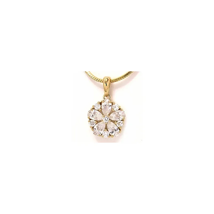 Blumen Anhänger aus 8 Karat Gold