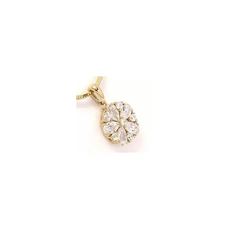 Blumen Anhänger aus 8 Karat Gold