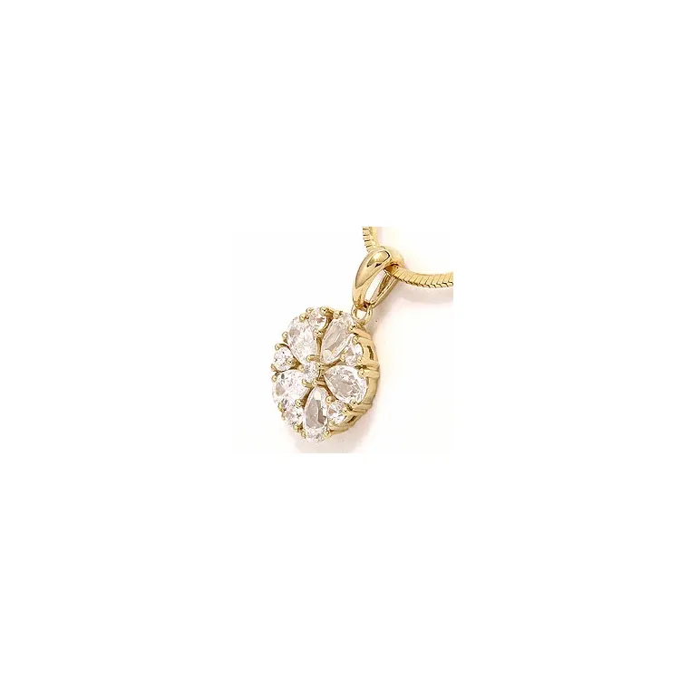 Blumen Anhänger aus 8 Karat Gold