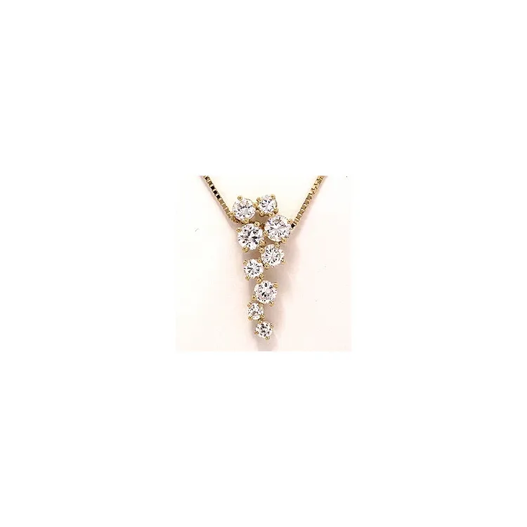 Abstraktem Halskette aus 9 Karat Gold