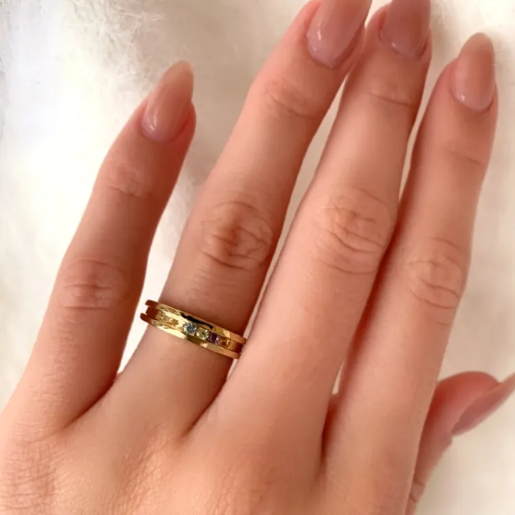 Goldring aus 8 Karat Gold
