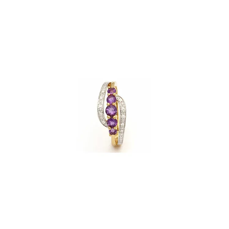 Goldringe: Amethyst Ring aus 9 Karat Gold