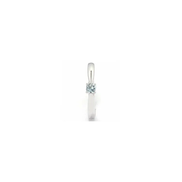 Aquamarin Ring in 14 Karat Weißgold 0,25 ct