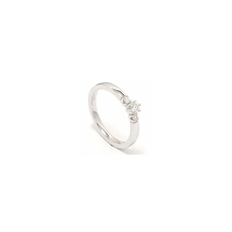 Bestellware - Diamant Ring in 14 Karat Weißgold 0,10 ct 0,08 ct