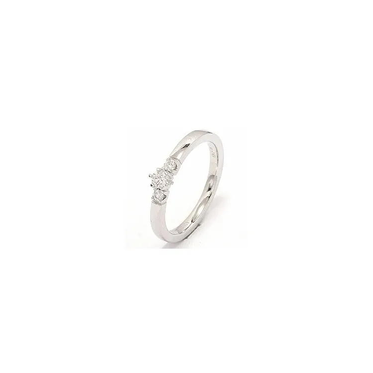 Bestellware - Diamant Ring in 14 Karat Weißgold 0,10 ct 0,08 ct