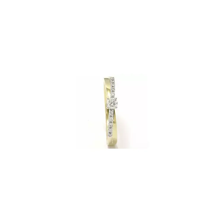 Diamant Ring in 14 Karat Gold- und Weißgold 0,20 ct