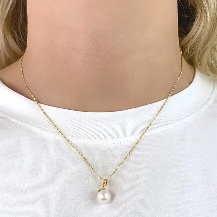 Perle Anhänger aus 9 Karat Gold - Gold Collection