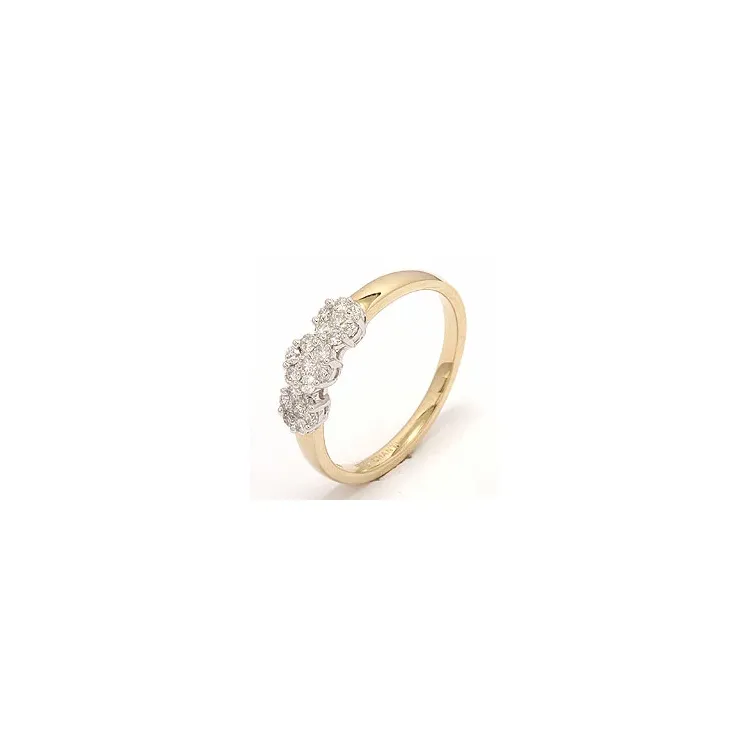 Diamantring in 14 Karat Gold- und Weißgold 0,36 ct