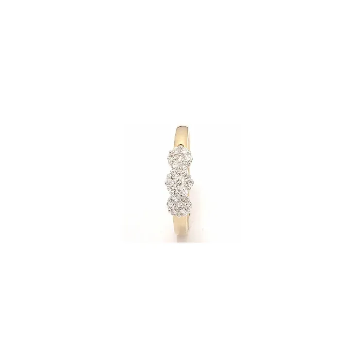 Diamantring in 14 Karat Gold- und Weißgold 0,36 ct
