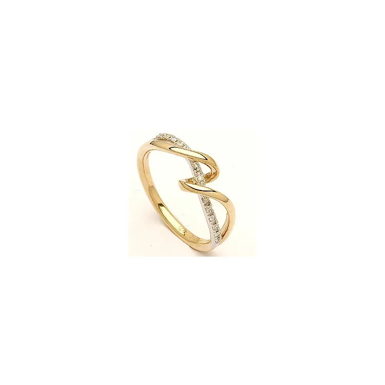 Bestellware - Diamant Ring in 14 Karat Gold- und Weißgold 0,09 ct