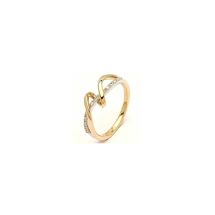 Bestellware - Diamant Ring in 14 Karat Gold- und Weißgold 0,09 ct