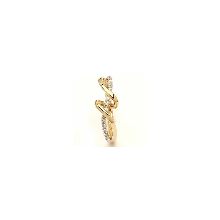 Bestellware - Diamant Ring in 14 Karat Gold- und Weißgold 0,09 ct