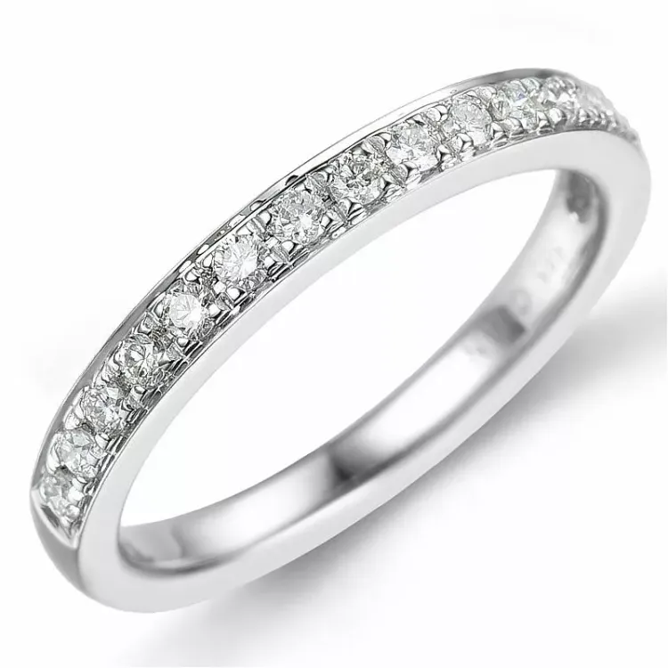 Diamantring in 14 Karat Weißgold 0,26 ct