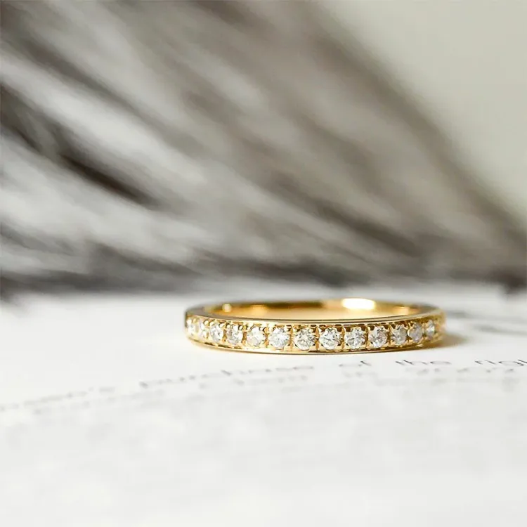 Diamantring in 14 karat gold 0,26 ct