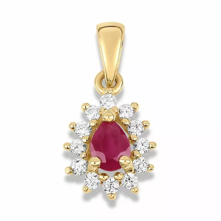 Rosettenanhänger aus 9 Karat Gold - Gold Collection