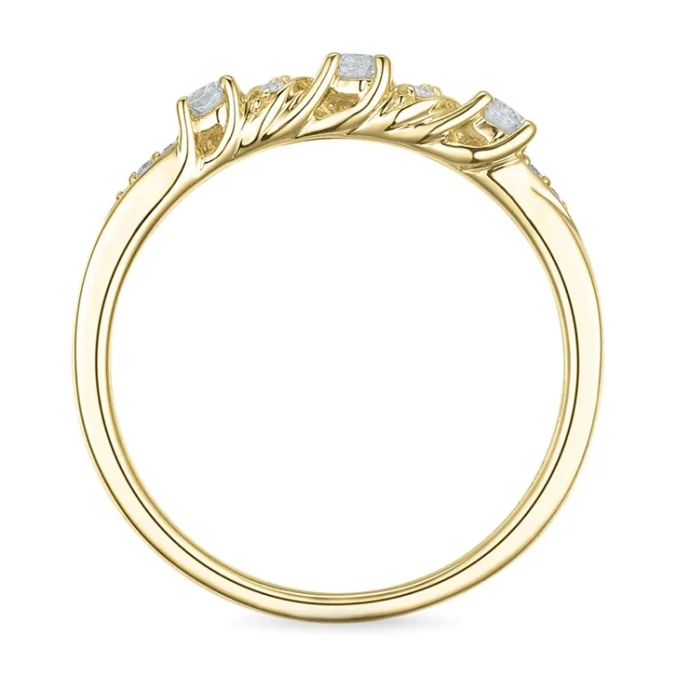 Brillantring in 14 Karat Gold 0,247 ct