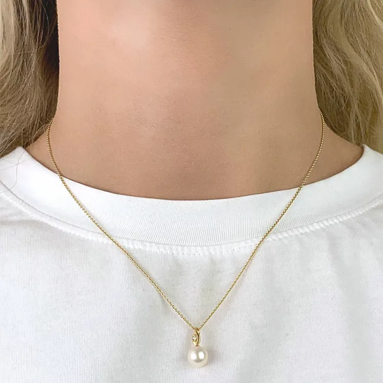 Perle Anhänger aus 9 Karat Gold