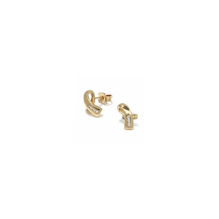 Ohrstecker in 9 Karat Gold mit Zirkon