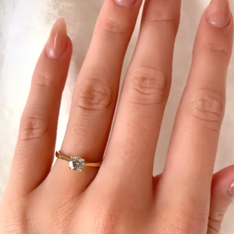 Solitärring aus 9 Karat Gold - Gold Collection