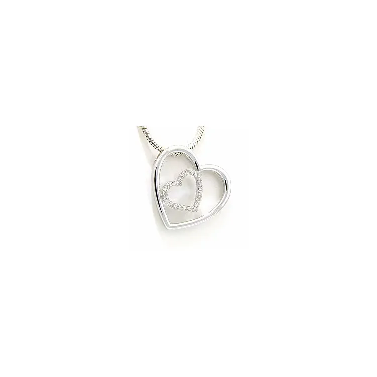 Diamantanhänger in 14 karat Weißgold 0,12 ct