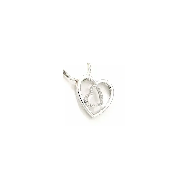 Diamantanhänger in 14 karat Weißgold 0,12 ct