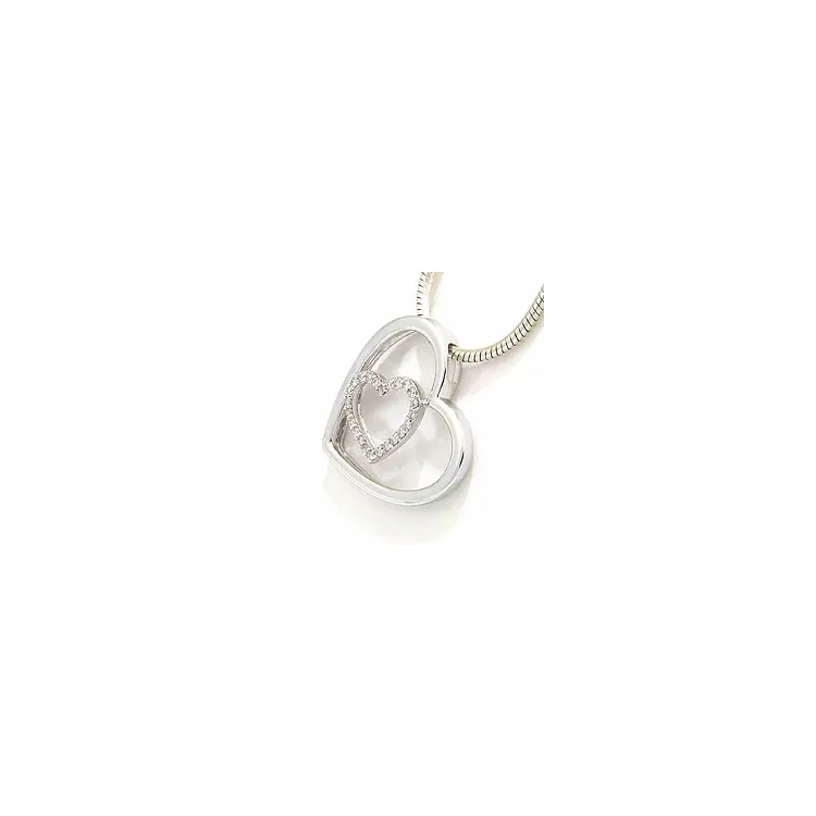 Diamantanhänger in 14 karat Weißgold 0,12 ct